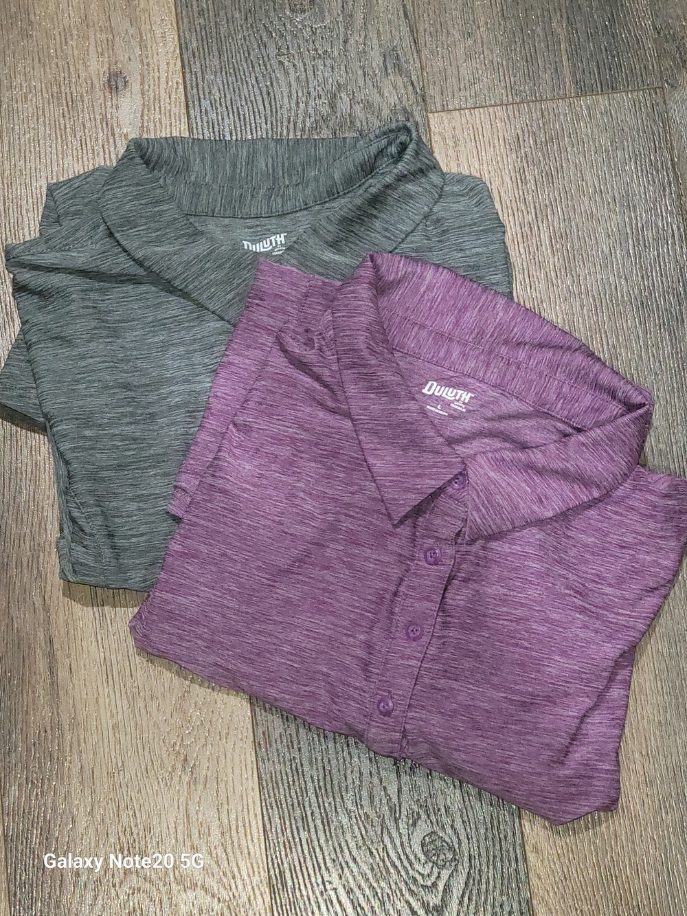 Duluth Trading Co. Polo Shirts Bundle Gray Purple Size L 2-Pack - Picture 6 of 11